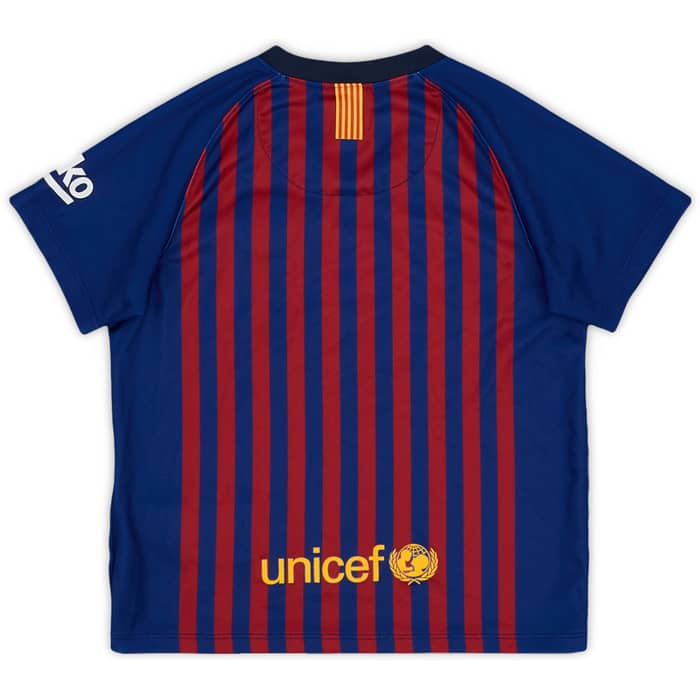 2018-19 Barcelona Home Shirt - 9/10 - (3-4 Years)
