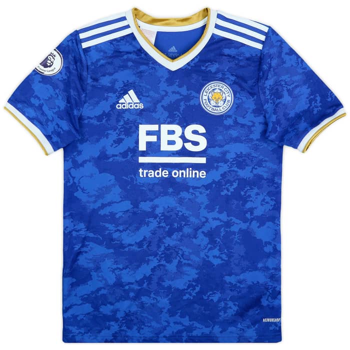 2021-22 Leicester Home Shirt Barnes #7 - 8/10 - (L.Boys)
