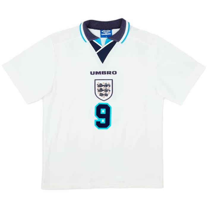 1995-97 England Home Shirt Shearer #9 - 8/10 - (M)