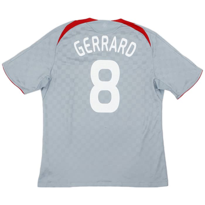 2008-09 Liverpool Away Shirt Gerrard #8 - 5/10 - (XL)