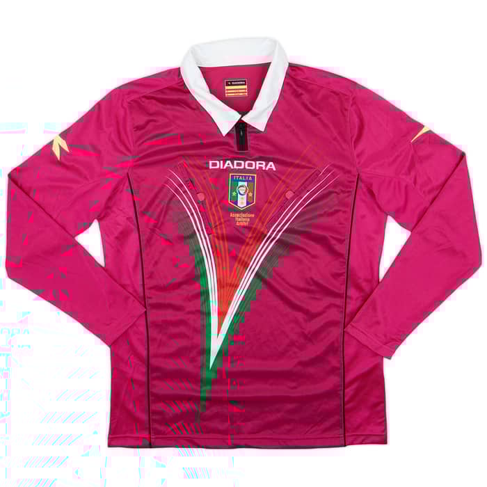 2012-13 Italy Diadora Referee L/S Shirt - 9/10 - (M)