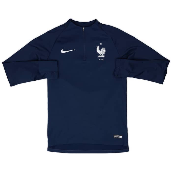 2018-19 France Nike 1/4 Zip Training Top - 9/10 - (S)