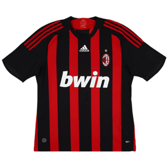 2008-09 AC Milan Home Shirt Nesta #13 - 8/10 - (L)