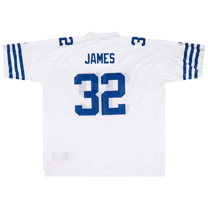 2005 Indianapolis Colts James #32 Reebok Throwback Jersey (Away) 3XL