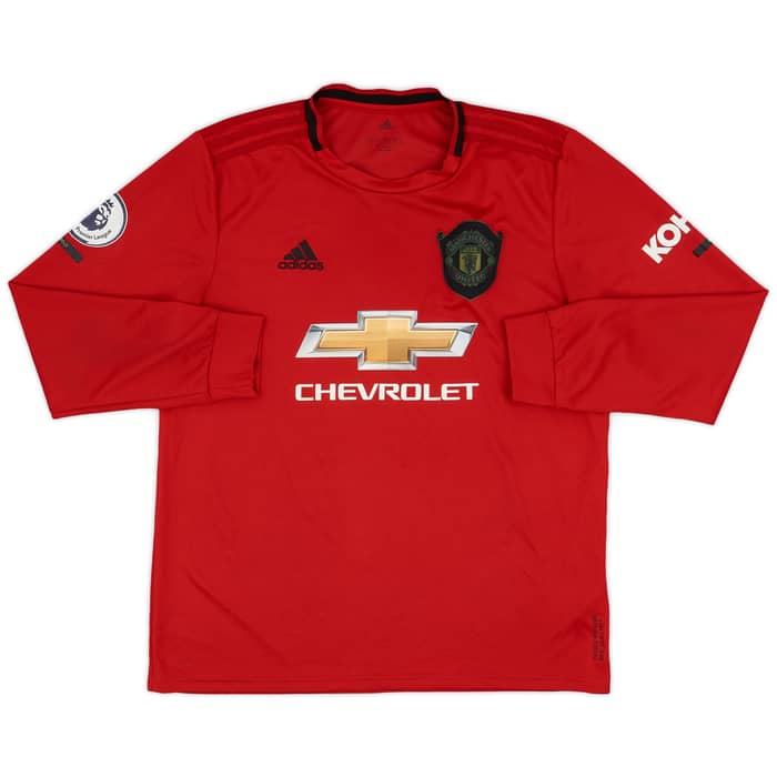 2019-20 Manchester United Home L/S Shirt Rashford #10 - 6/10 - (L)