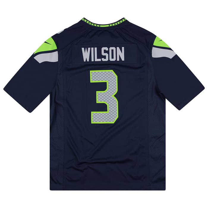 2012-18 Seattle Seahawks Wilson #3 Nike Game Jersey (Home) Y