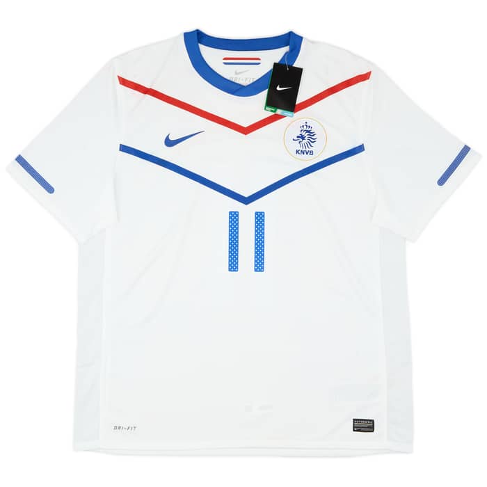 2010-11 Netherlands Away Shirt Robben #11 (XL)