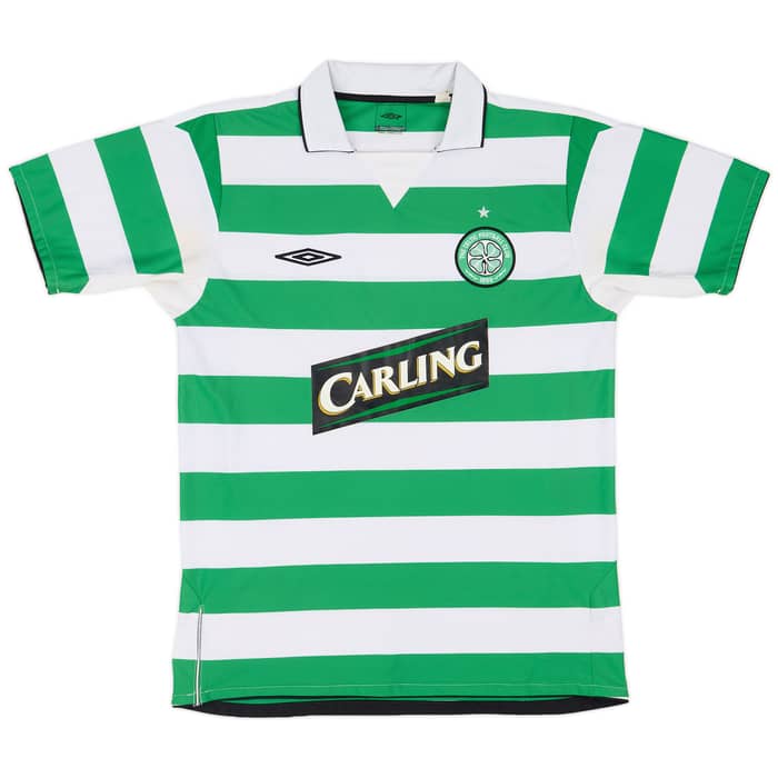 2004-05 Celtic Home Shirt Lambert #14 - 9/10 - (M)