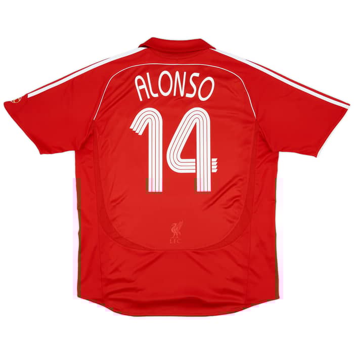 2006-08 Liverpool Home Shirt Alonso #14 - 5/10 - (XL)
