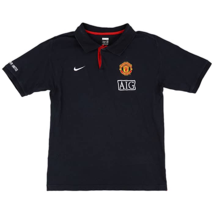 2008-09 Manchester United Nike Polo Shirt - 8/10 - (L)