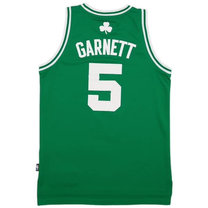 2010-13 Boston Celtics Garnett #5 adidas Swingman Away Jersey - 6/10 - (S)