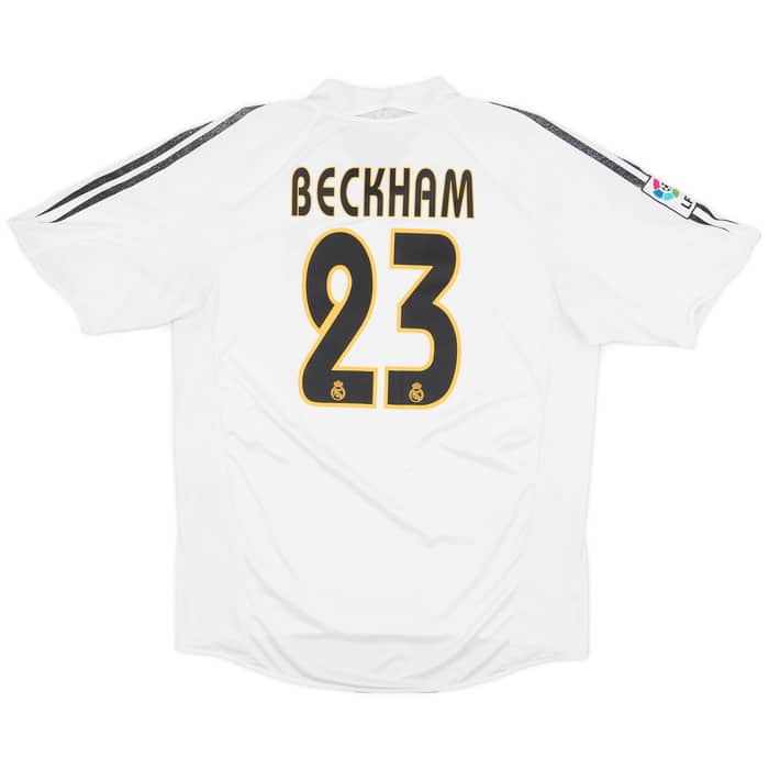 2004-05 Real Madrid Home Shirt Beckham #23 - 5/10 - (L)