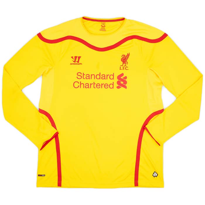 2014-15 Liverpool Away L/S Shirt Gerrard #8 - 9/10 - (XXL)