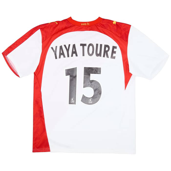 2006-07 Monaco Home Shirt Yaya Toure #15 - 9/10 - (XL.Boys)