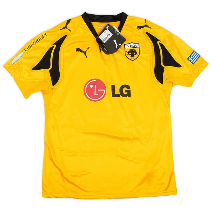 2007-08 AEK Athens Home Shirt Rivaldo #10 (XL)