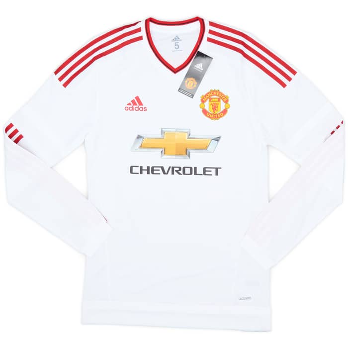 2015-16 Manchester United Player Issue Away L/S Shirt Rooney #10 (S/M)