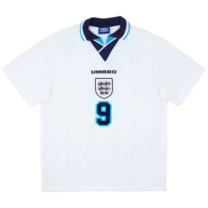 1995-97 England Home Shirt Shearer #9 - 9/10 - (L)