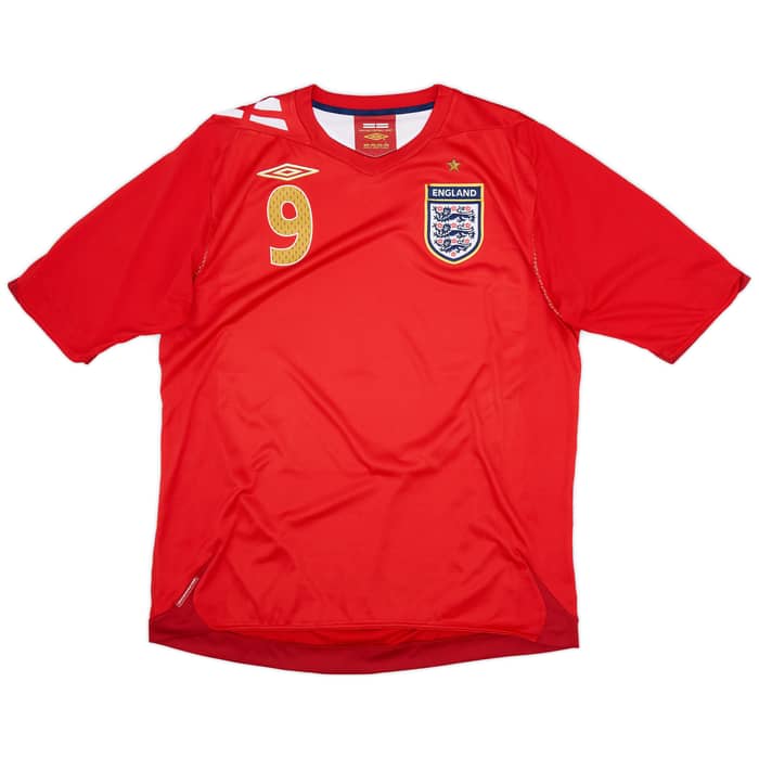 2006-08 England Away Shirt Rooney #9 - 7/10 - (L)