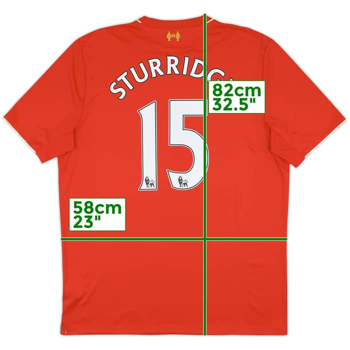 2015-16 Liverpool Home Shirt Sturridge #15 - 7/10 - (XL)