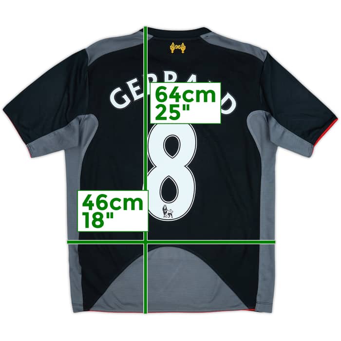 Camiseta de visitante del Liverpool 2012-13 Gerrard #8 - 6/10 - (15-16 Años)