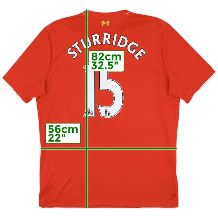 2015-16 Liverpool Home Shirt Sturridge #15 - 6/10 - (XL)