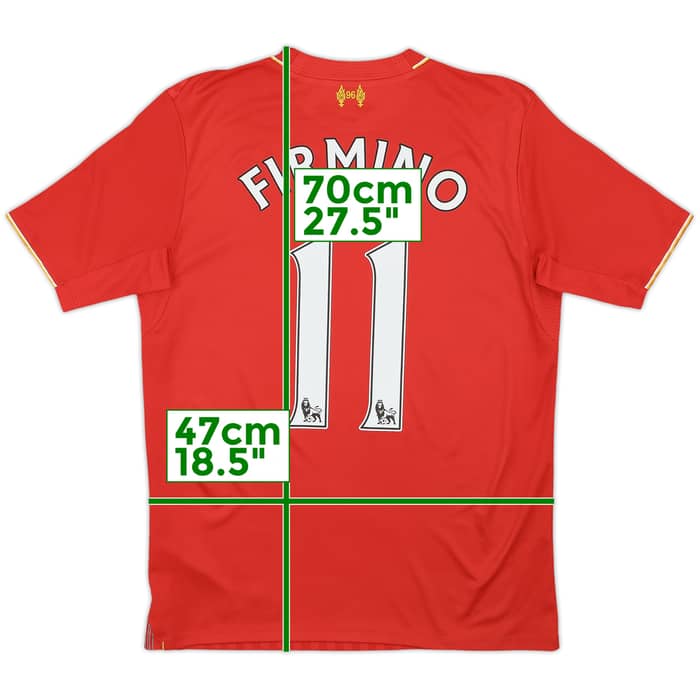 2015-16 Liverpool Home Shirt Firmino #11 - 7/10 - (XL.Boys)