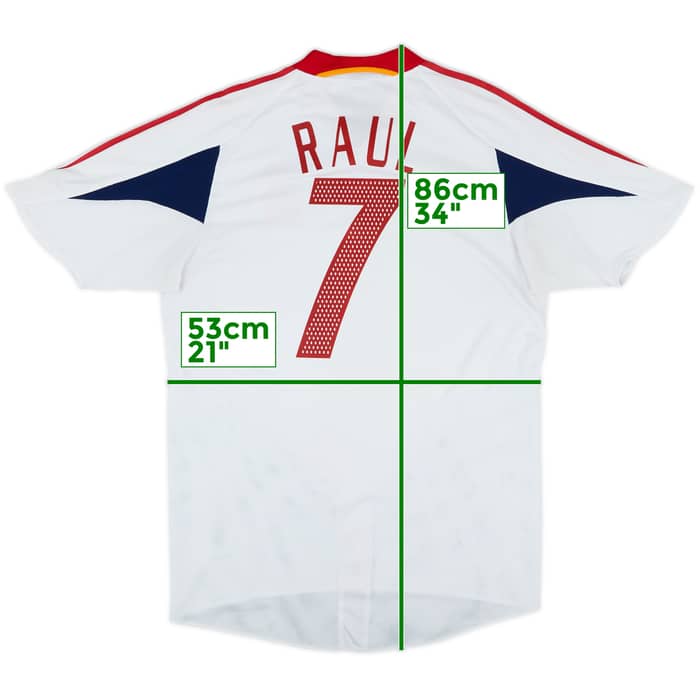 2004-06 Spain Away Shirt Raul #7 - 8/10 - (L)