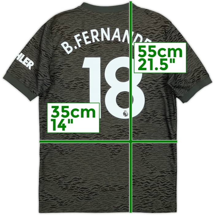2020-21 Manchester United Away Shirt B.Fernandes #18 - 10/10 - (S.Boys)