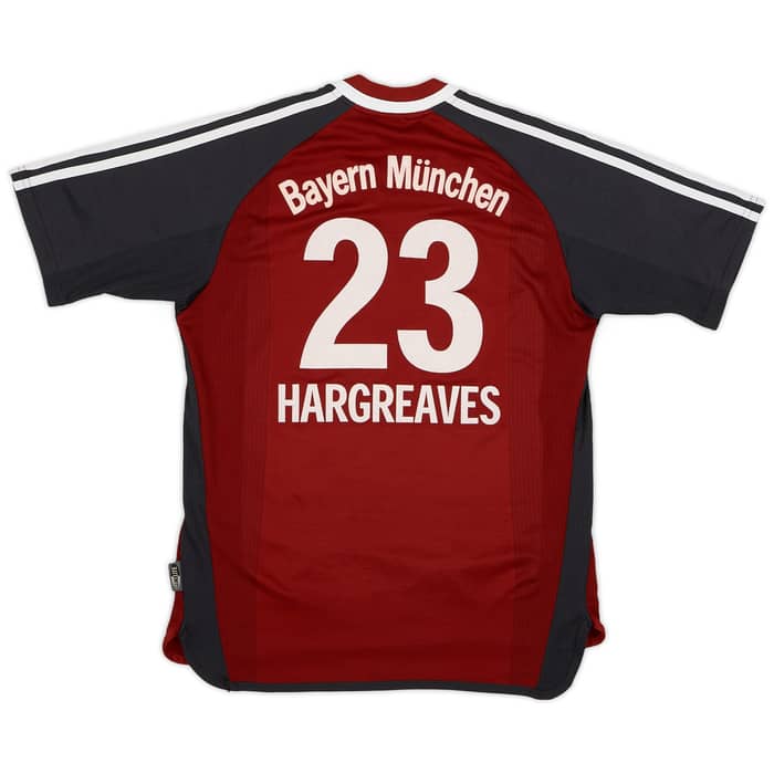 2001-02 Bayern Munich Home Shirt Hargreaves #23 - 7/10 - (Y)