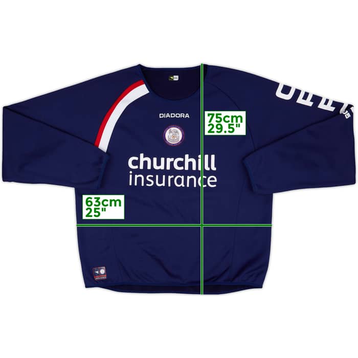 2005-06 Crystal Palace Diadora Centenary Training Top - 8/10 - (XXL)