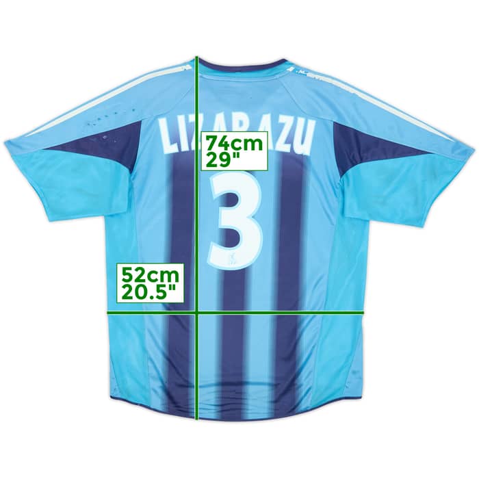 2004-05 Olympique Marseille Away Shirt Lizarazu #3 - 6/10 - (L)