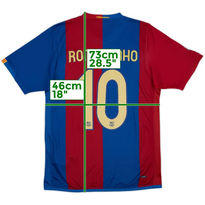 2006-07 Barcelona Home Shirt Ronaldinho #10 - 8/10 - (S)