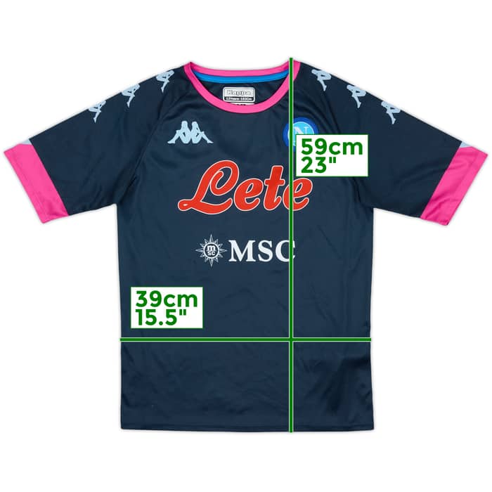 2020-21 Napoli Third Shirt and Shorts - 8/10 - (M.Boys)