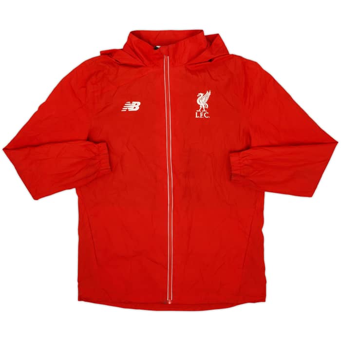 2015-16 Liverpool New Balance Hooded Track Jacket - 8/10 - (XL.Boys)