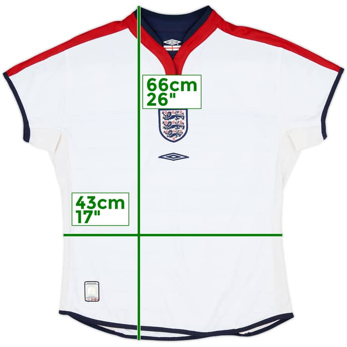 2003-05 England Home Shirt - 7/10 - (Women's M)
