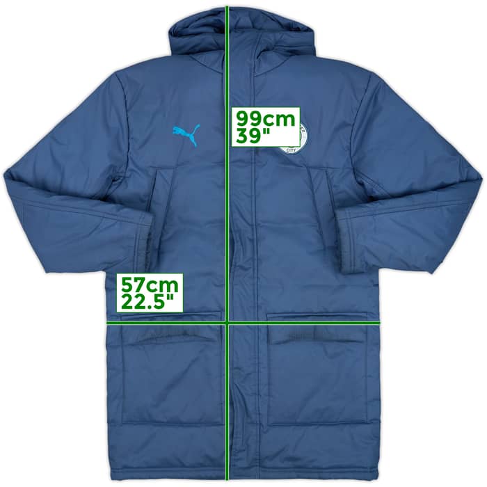 2024-25 Manchester City Puma Abrigo acolchado de banquillo - 6/10 - (S)