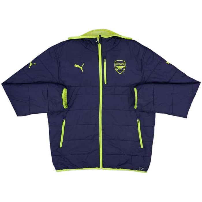 2016-17 Arsenal Puma Reversible Padded Bench Coat - 7/10 - (L)