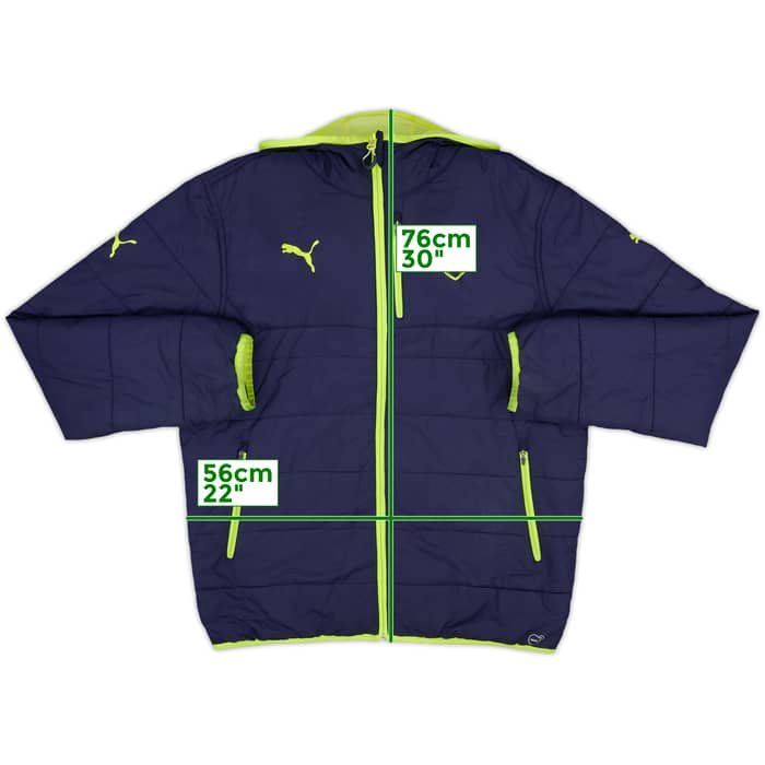 2016-17 Arsenal Puma Reversible Padded Bench Coat - 7/10 - (L)
