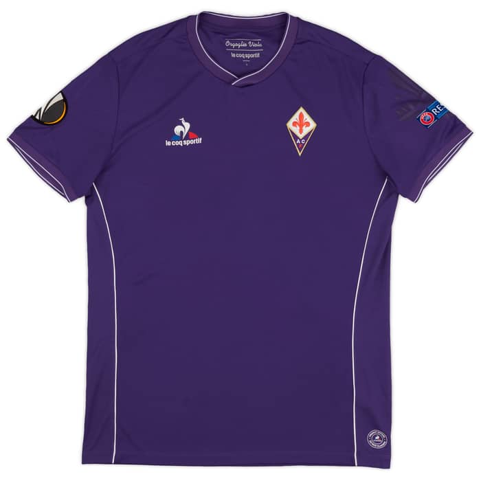 2015-16 Fiorentina Match Issue Home Shirt Roncaglia #32 - As New - (L)