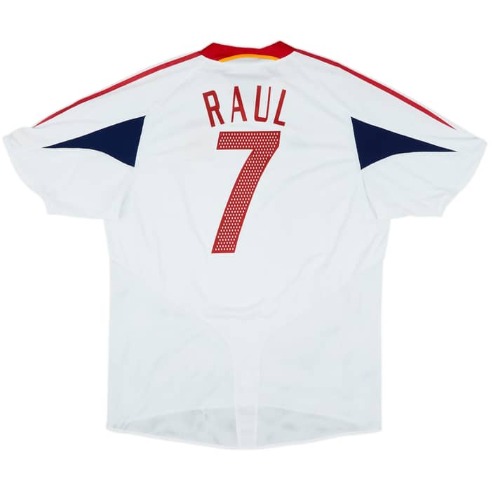 2004-06 Spain Away Shirt Raul #7 - 7/10 - (XL)