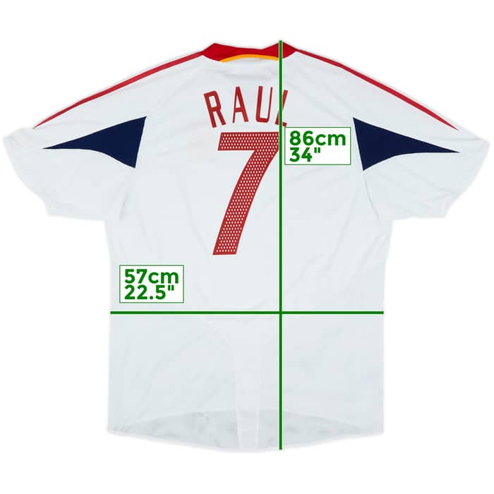 2004-06 Spain Away Shirt Raul #7 - 7/10 - (XL)