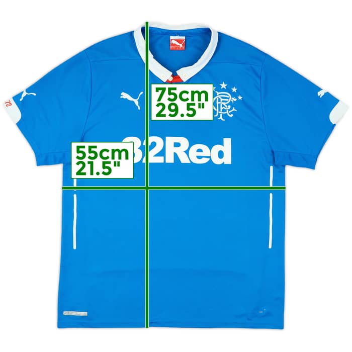 2014-15 Rangers Home Shirt - 8/10 - (L)