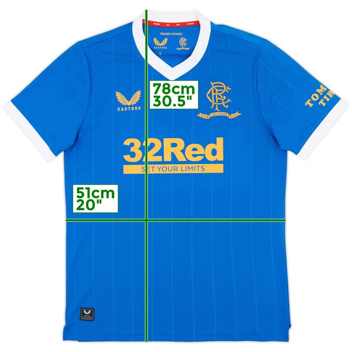 2021-22 Rangers Home Shirt - 10/10 - (L)