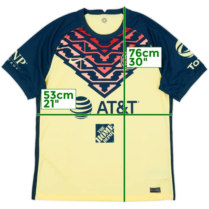 2021-22 Club America Home Shirt - 8/10 - (L)