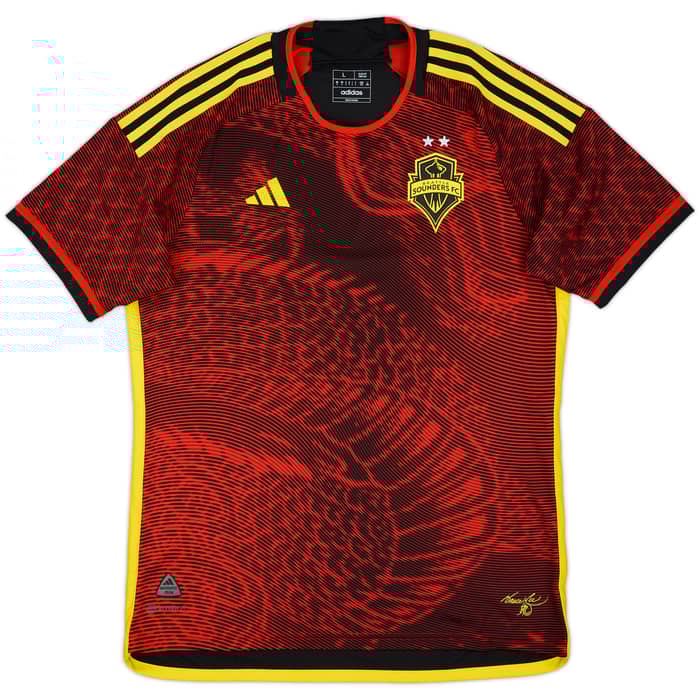 2023-24 Seattle Sounders Authentic Away Shirt - 10/10 - (L)