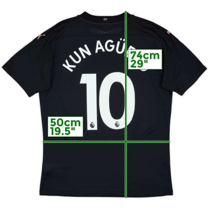 2020-21 Manchester City Authentic Away Shirt Kun Aguero #10 - 10/10 - (L)