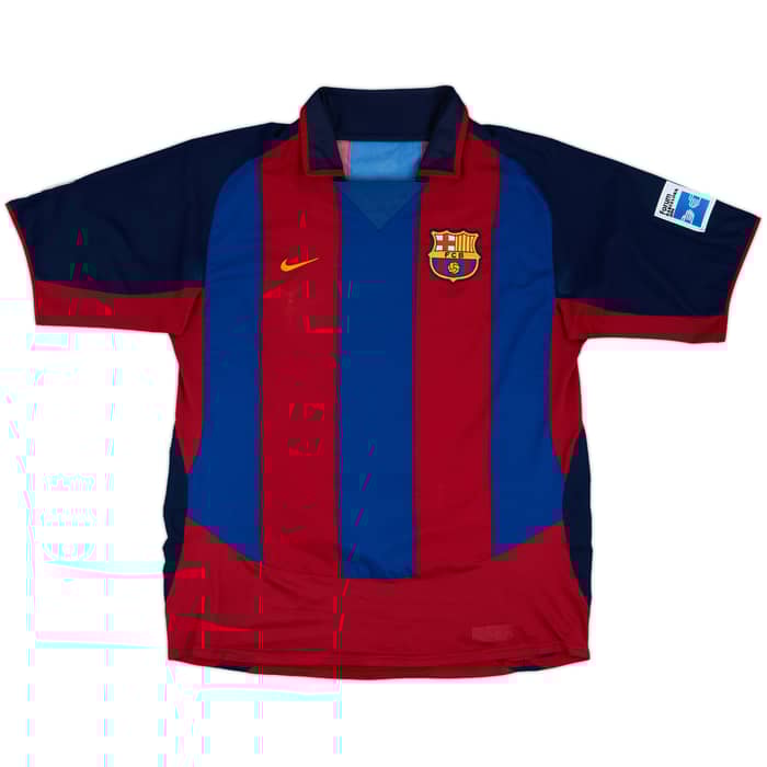 2003-04 Barcelona Home Shirt Ronaldinho #10 - 8/10 - (L)