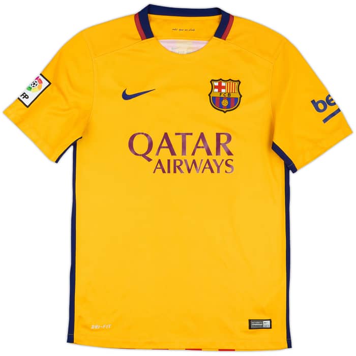 2015-16 Barcelona Away Shirt Suarez #9 - 8/10 - (S)