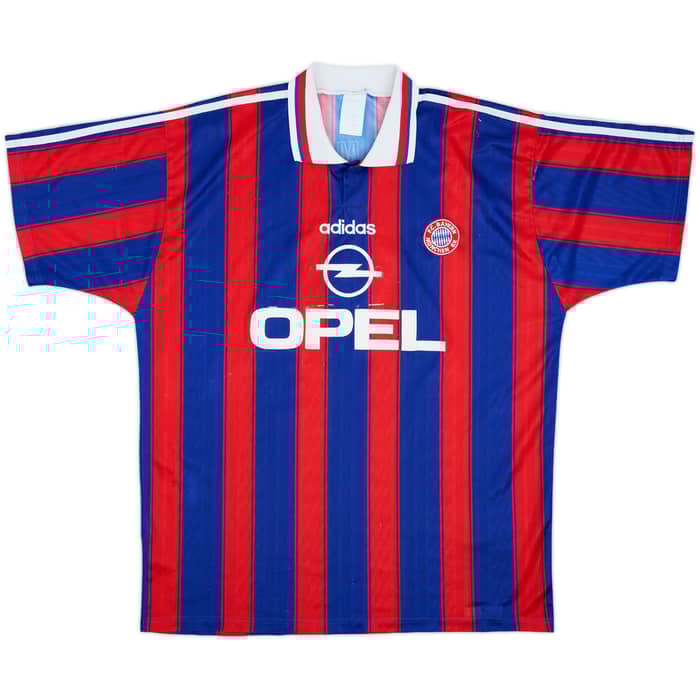 1995-97 Bayern Munich 'Squad Signed' Home Shirt - 6/10 - (XL)