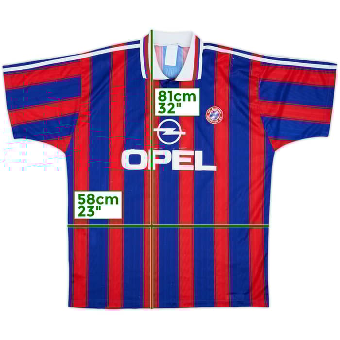 1995-97 Bayern Munich 'Squad Signed' Home Shirt - 6/10 - (XL)